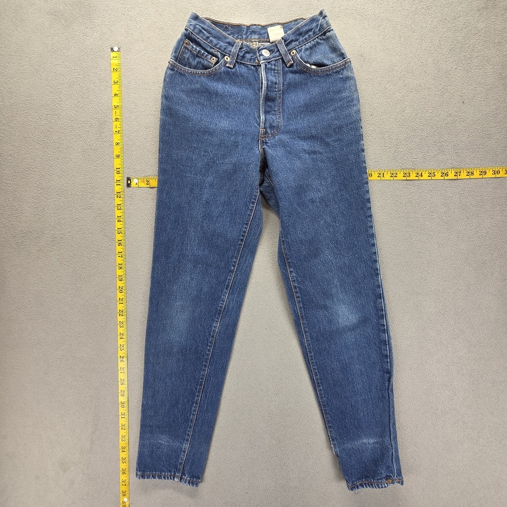 Vintage Levis Mom Jeans Womens 3 Blue Made in USA Button Fly Altered Fits 22x28